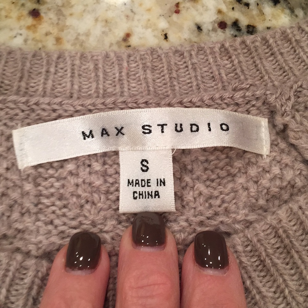 Max Studio Cable Sweater - Picture 3 of 5